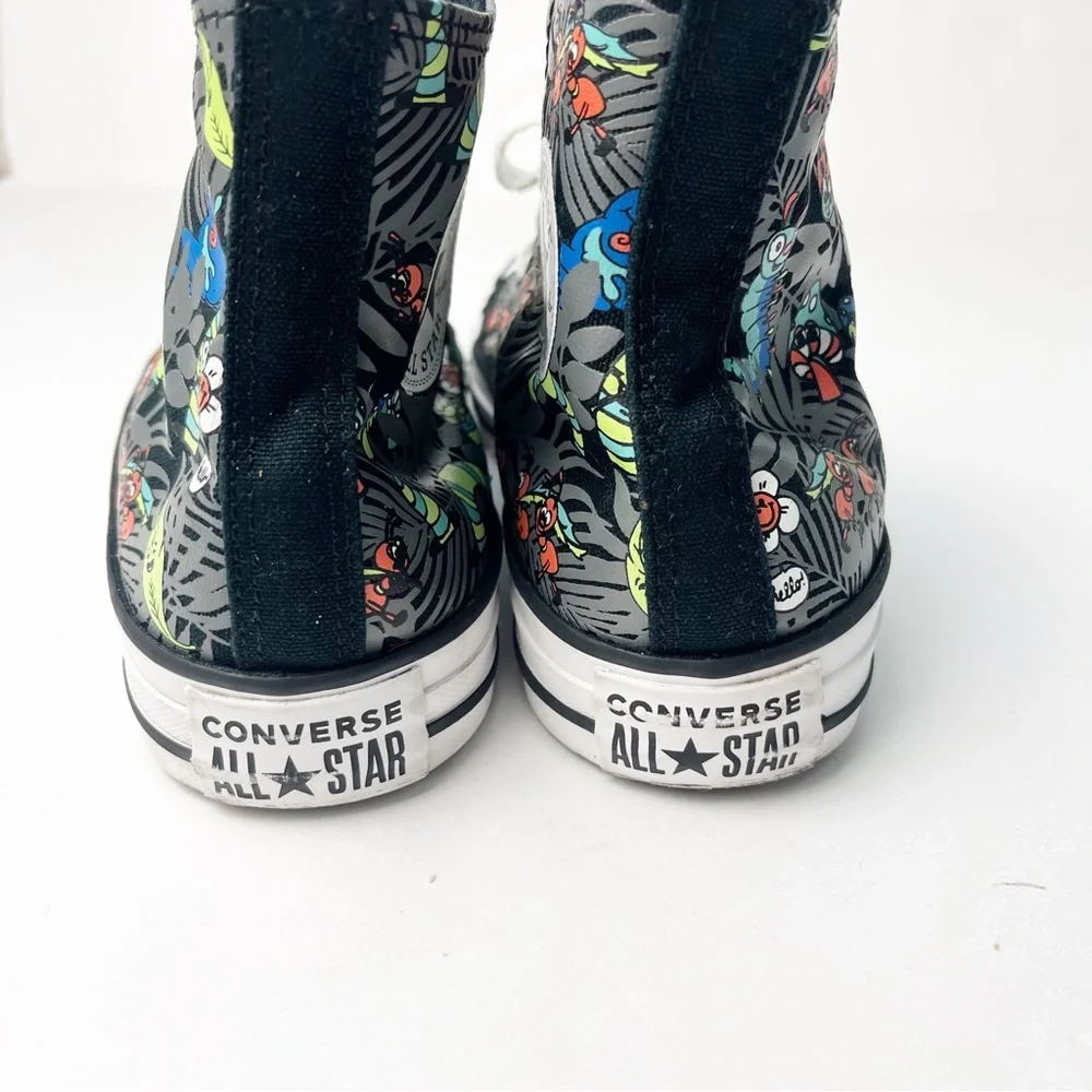 Converse All Stars Chuck Taylor High Top Plants Bugs Size 4